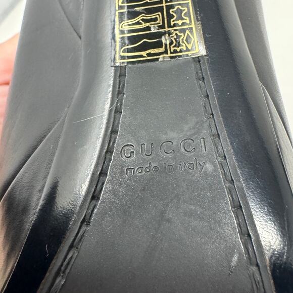 Gucci Josephine Black Horsehead Horsebit Knee High Tall Platform Boots size 38.5 - Picture 13 of 16